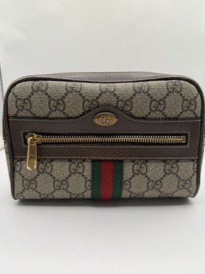 Authentic Gucci Ophidia GG Belt Bag Mini Beige Canvas/Leather