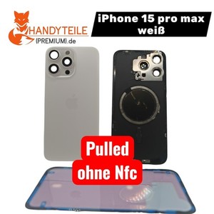 100% Original IPHONE  15 Pro Max Akkudeckel Natural  Backcover Ohne Nfc  Grad B