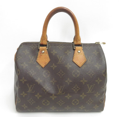 Original Louis Vuitton Speedy 25 Handtasche Monogramm braun #51469