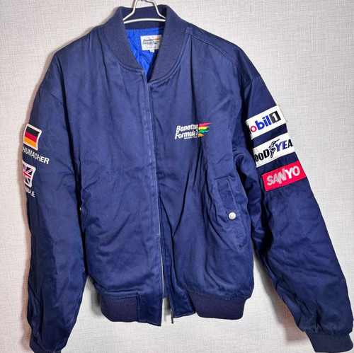 Benetton, Vintage Benetton Formula 1 Navy Jacket Size 48 From Japan Used YF