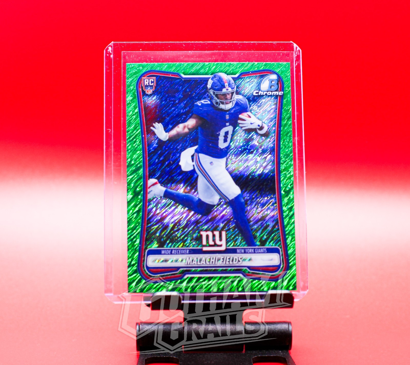 2026 Bowman Chrome MALACHI FIELDS (RC) NEW YORK GIANTS - Green /99
