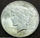 US 1923 Peace Dollar  **