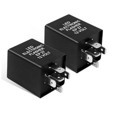 EP27 FL27 LED Electronic Flasher Relay, 5-Pin Hazard Warn Flasher Relay 2 PCS