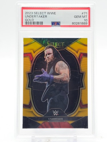 UNDERTAKER 2023 SELECT WWE CONCOURSE GOLD /10 #71 LEGENDS PSA 10 Q2596