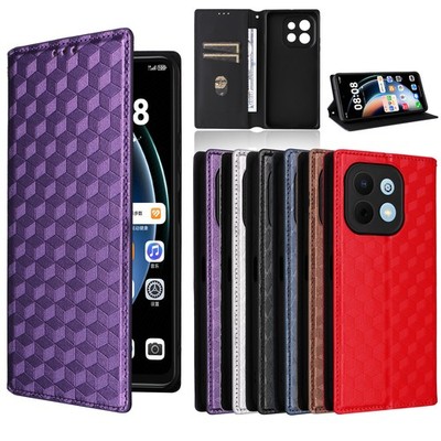 For Huawei Nova Y74, Fashion Grid Wallet Flip Leather Stand Card Slot Cover Case