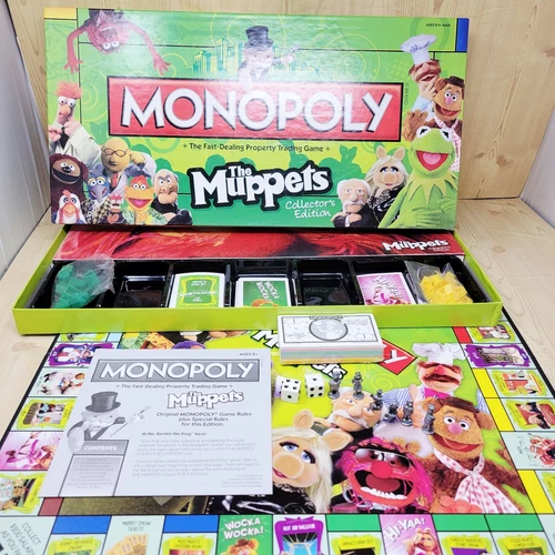 Monopoly The Muppets Collector's Edition Board Game COMPLETE Money Still Sealed!