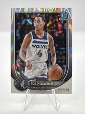 2025-26 Bowman Basketball Rob Dillingham Chrome Lava Refractor /399 #BCV-182