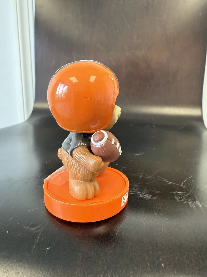 Figura estampadora tinta oso de peluche de la NFL de los Cleveland Browns de la década de 1980 de colección Foto 4 de 4