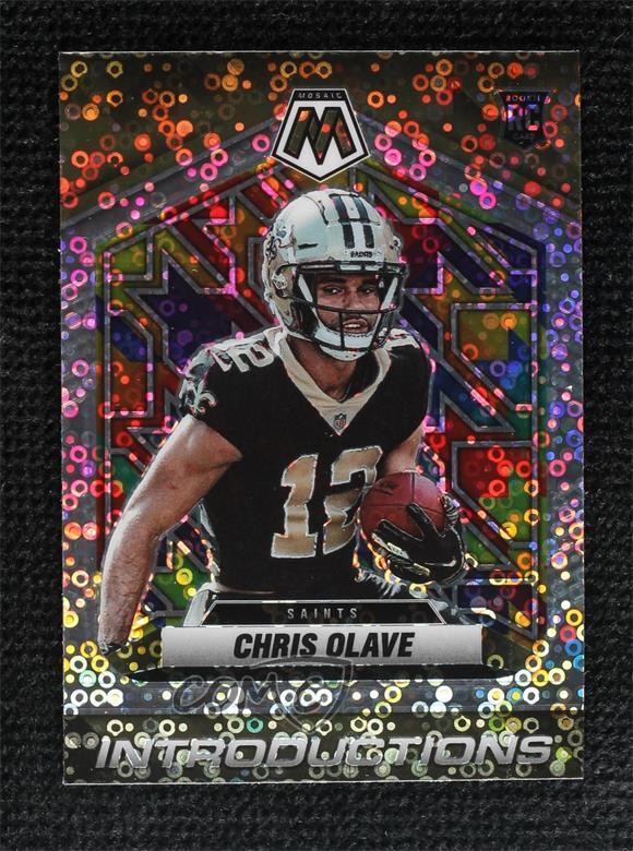 2022 Panini Mosaic Introductions No Huddle Silver Prizm Chris Olave #I-7 03rk
