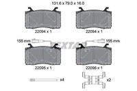 1 X Bremsbelagsatz BremsbeläGe Textar 2209401 FüR
