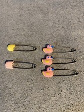 Lot of 5 Vintage Baby Diaper Pins