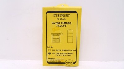 Stewart HO Diecast Yard Water Pumping Facility w/Tank Building Structure Kit 120
