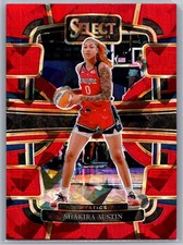 2024 Panini Select WNBA SHAKIRA AUSTIN Red Ice Prizm #17 Mystics