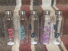 15 hard Plastic Water Bottles with Metal Leak Proof Lids. Designs May Vary. NEW