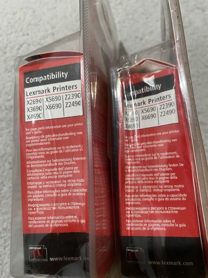 Lexmark Black Number 4 Ink Cartridge X2 Brand New And Sealed - Image 3 of 4