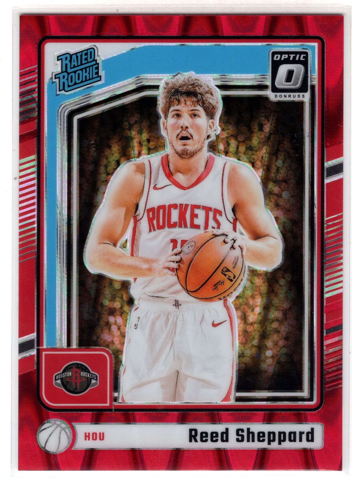 2024 Panini Donruss Optic Reed Sheppard #255 Rated Rookie Red Seismic Prizm /149