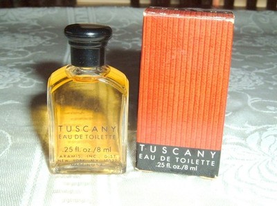 Vtg Tuscany Eau De Toilette 25 oz Men's Splash Mini w/Box