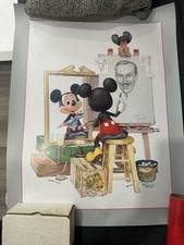 Disneyana Mickey Mouse & Walt Disney Wall Art Print 0157-10470 36x24 Poster