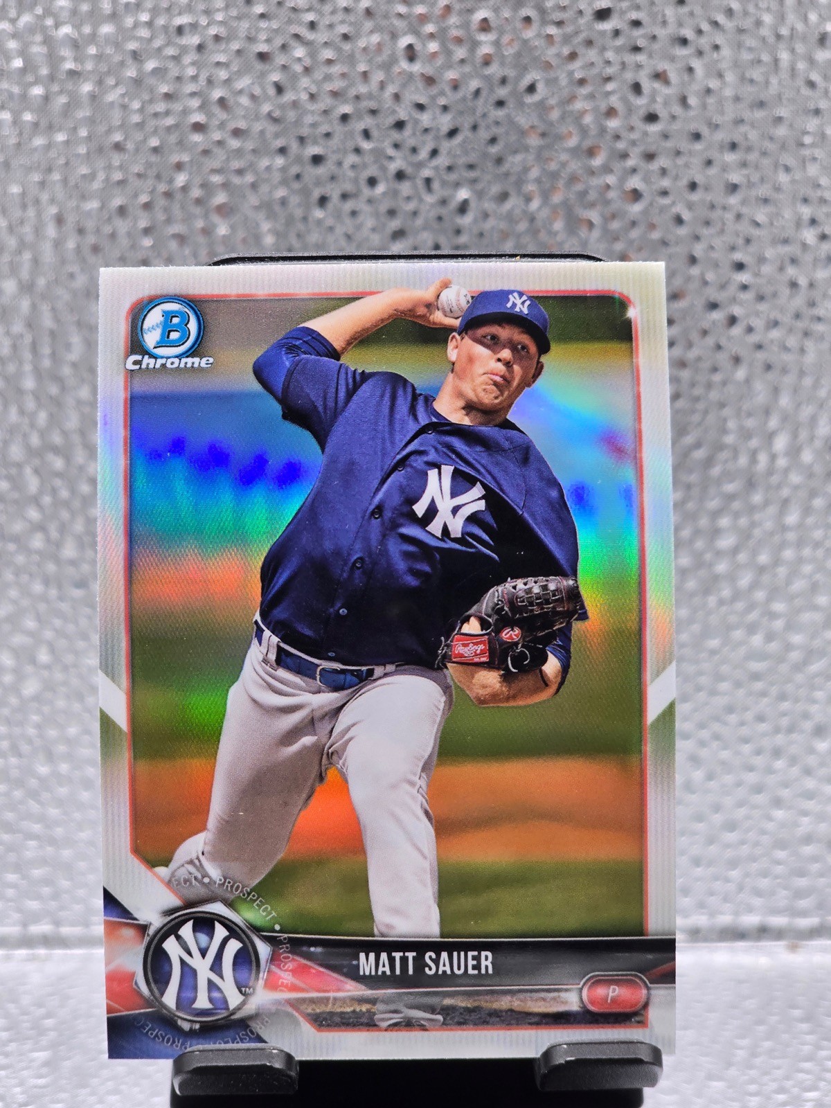 2018 Bowman Draft Chrome Matt Sauer Prospect Refractor #BDC-184!