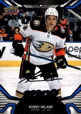 2022-23 Upper Deck MVP #75 Sonny Milano Blue Script