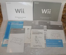 Nintendo Wii Operations Manuals  System Set Up Booklets  Accessory Manuals