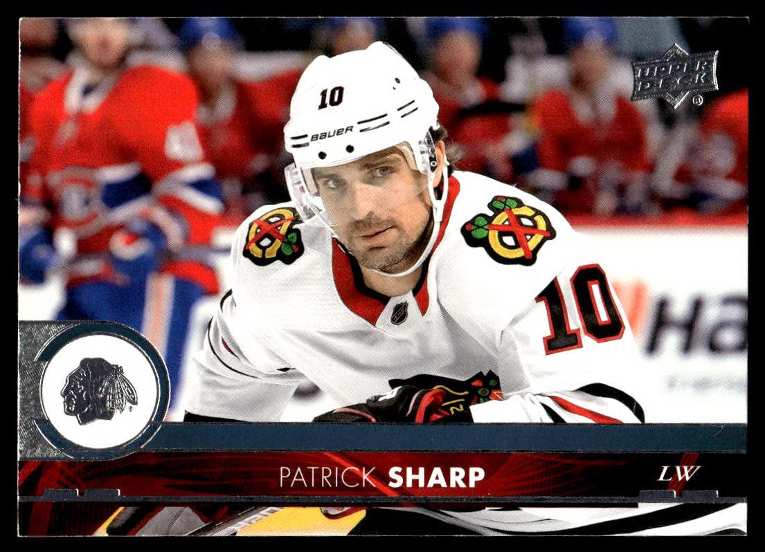 2017-18 Upper Deck #289 Patrick Sharp Chicago Blackhawks Hockey Card
