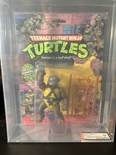 1988 PLAYMATES TMNT SERIES 1   10 BACK DONATELLO SOFT HEAD FAN CLUB FLYER AFA 60