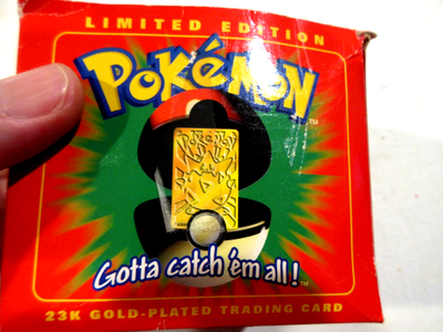 pokemon gotta catch'em all 23k gold plated trading card Nintendo Pokmon Gold-Plated Togepi| Rogue Toys 23k Gold Pokemon Gotta Catch Em All-Togepi