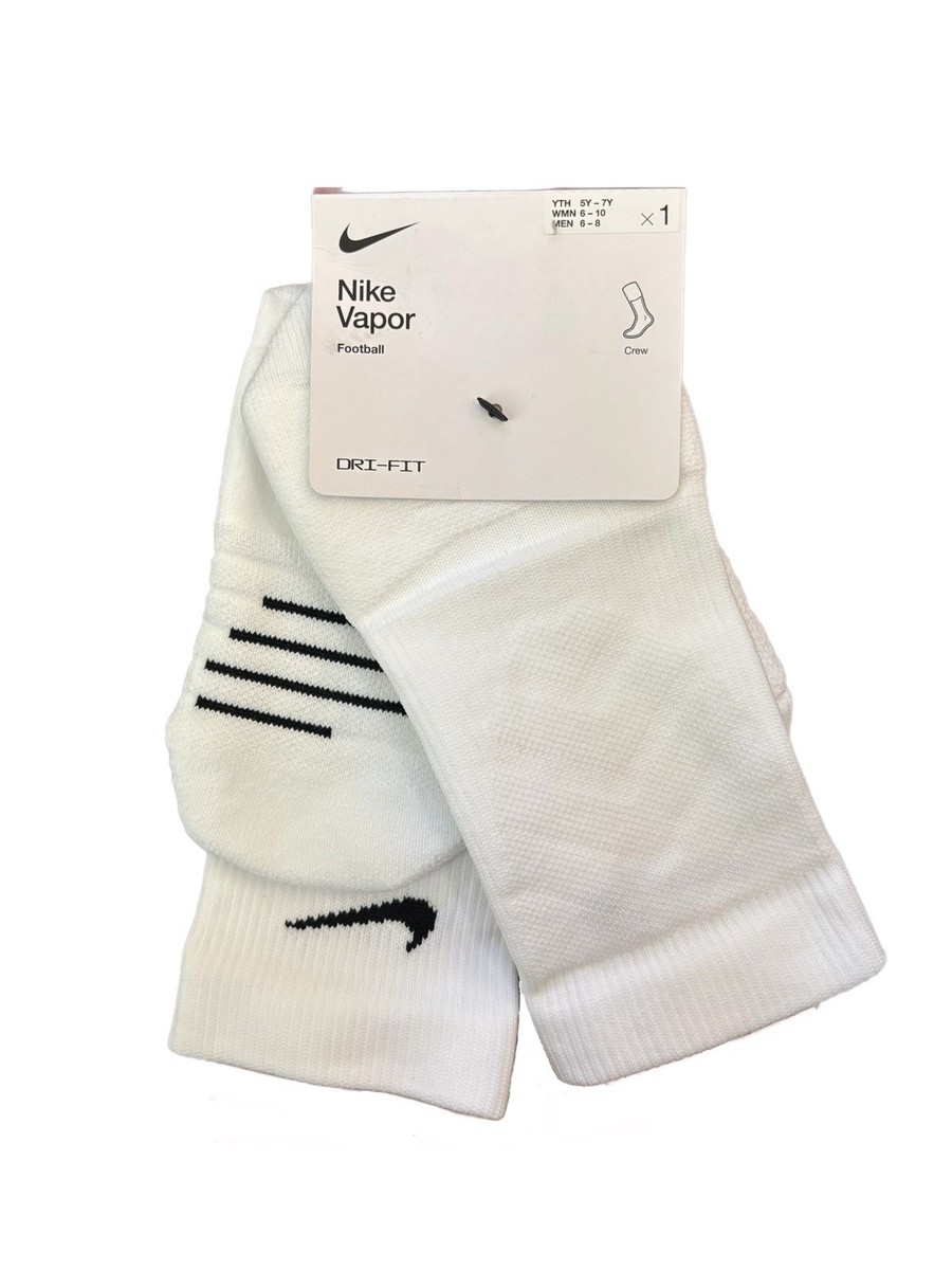 nike vapor crew socks white