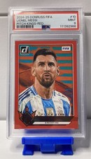 2024-25 Panini Donruss Fifa - Pitch Kings Lionel Messi #10 Red PSA 9