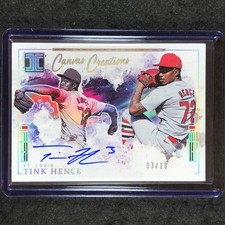 2025 Impeccable Baseball TINK HENCE Canvas Creations Auto Gold 3/10