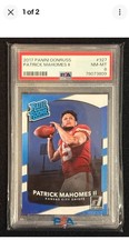 PATRICK MAHOMES 2017 DONRUSS FOOTBALL #327 ROOKIE CARD RC PSA 8 KANSAS CITY . rookie card picture
