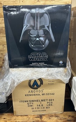 Star Wars Darth Vader Helm Anovos Fiberglas Boxed Sammlerstück RAR Boxed