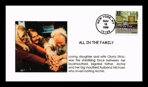 DR JIM STAMPS US COVER ALL IN THE FAMILY 1970S CELEBRATE CENTURY FIRST DAY ISSUE