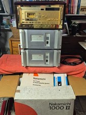 Nakamichi ZXL 1000 limited cassette deck, 2 amps, Nakamichi 1000II Tritracer 