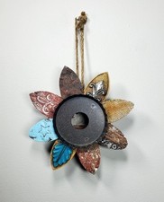 Bird Feeder Boho Floral Hanging Bird Feeder Ourdoor Patio Decor