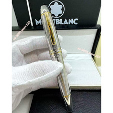 Montblanc Meisterstuck LeGrand Solitaire Silver Barley Fountain Pen Gift Set