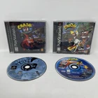 Lot Crash Bandicoot 2 & 3 Warped Sony PlayStation 1 PS1 CIB w/Manuals - Tested