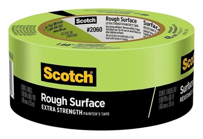 Scotch 2060-48MP ScotchBlue Rough Surface Painters Tape, 1.88'' Width, Green