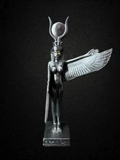 Egyptian Goddess Maat Statuette: Open Wings Statue, Made In Egypt