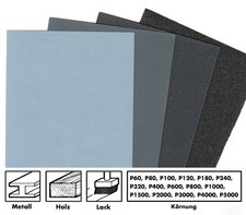 Carta abrasiva 93x230 mm P60-P7000 per levigatura a secco e a umido