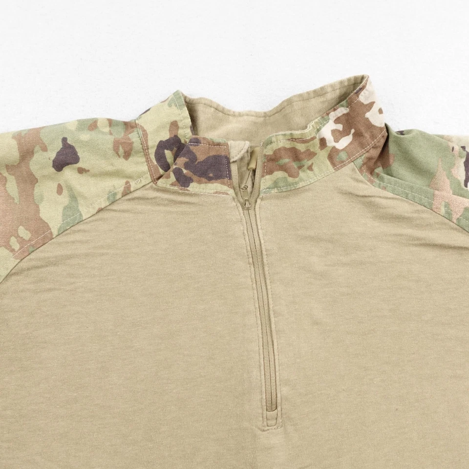 Camisa de Combate TRU SPEC Para Hombres XL Coyote Marrón Multicam 1/4 Cremallera Cordura Capa Base Foto 2 de 4