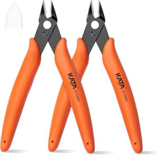 Precision Micro Wire Cutters 2 Pack Flush Cutter Tool for Jewelry Electronics