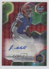 2023 Bowman U Best of Red Geometric Refractor 1/10 Jason Marshall Auto 3hd