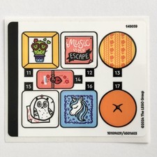 LEGO STICKER SHEET 2 76781 Wednesday  Enid's Dorm Room Stickers Decals