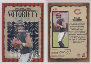 2024 Panini Mosaic Notoriety Red Mosaic Prizm Caleb Williams #18 Rookie RC