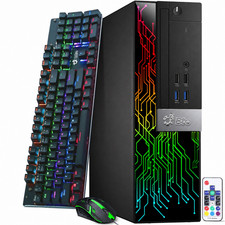 BTO RGB Desktop i5-6500 Gaming PC NVIDIA GT 32GB Ram 1TB SSD 1TB HDD WiFi Win 11