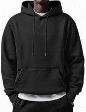 Men'S Long Sleeve Hooded Sweatshirt Casual Lightweight Hoodies Pullover Textured