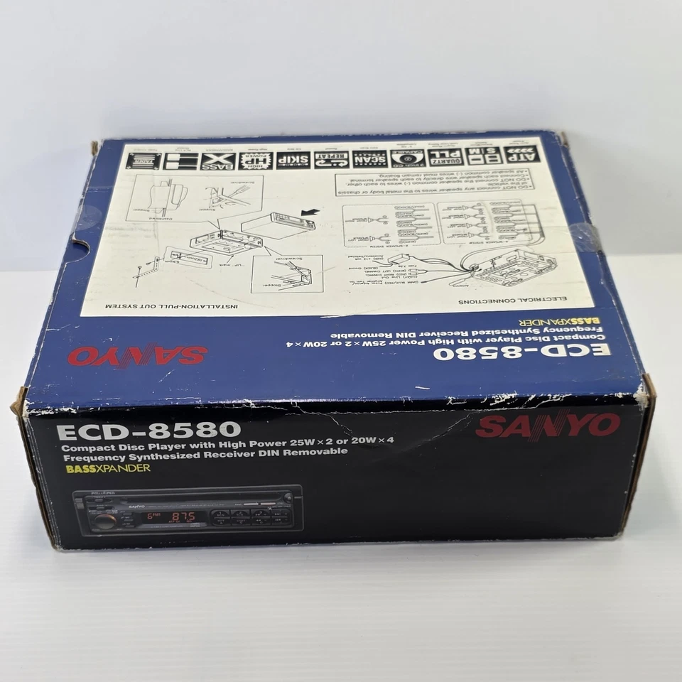 Sanyo Pull Out CD player car stereo Model ECD-8580 Vintage - Image 4 of 4