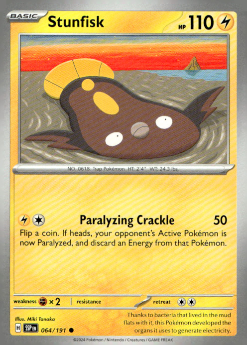 Stunfisk Common SV08: Surging Sparks 064/191 NM